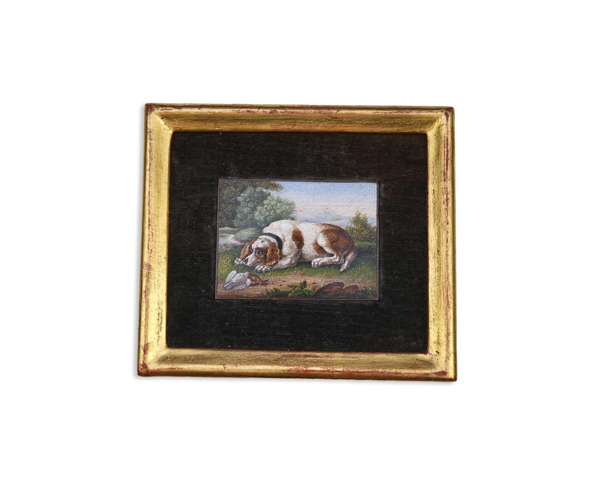 A fine Italian micro-mosaic plaque, Rome, mid 19th century